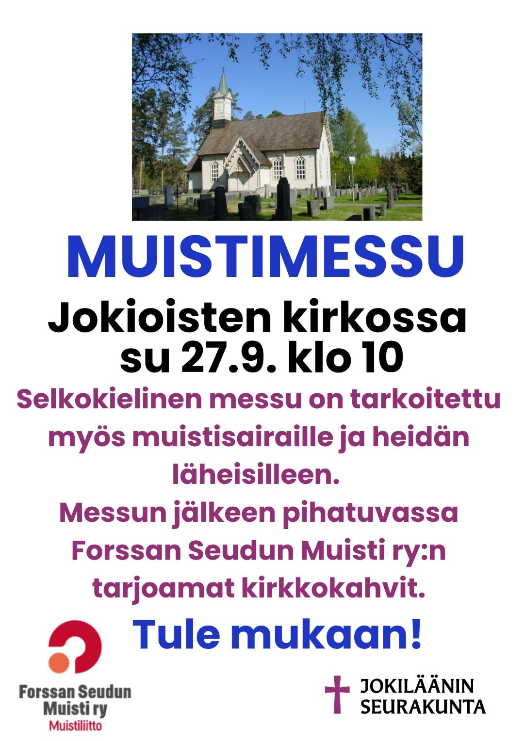 Kuvassa Jokioisten kirkko