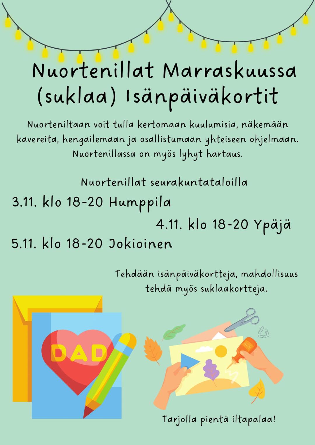 Nuortenillat marraskuussa