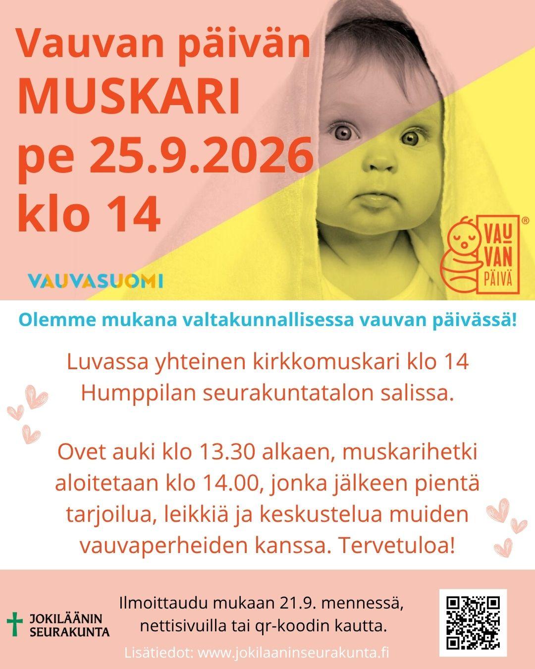 mainos vauvan päivän kirkkomuskarista